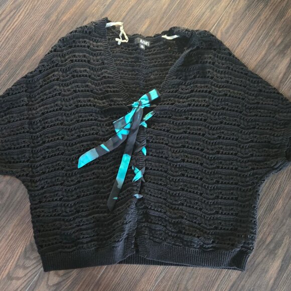 A.N.A. "A New Approach" Open Knit Weave Sweater Top/Vest NWOT/SIZE PXL - Picture 6 of 6